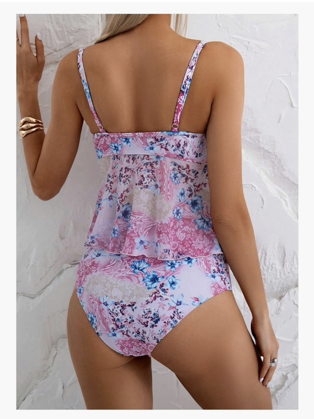 SOLY HUX Floral Tankini Swimsuit #1272 - Picture 5 of 9